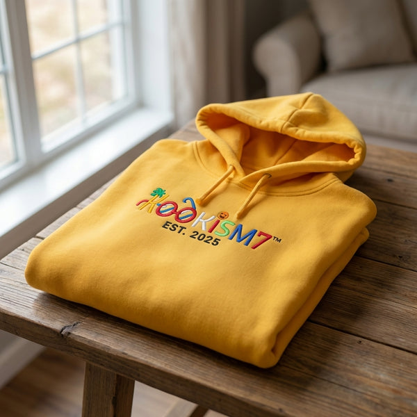Yellow Hoodie| EST. 2025 | Unisex Fleece Sweatshirt