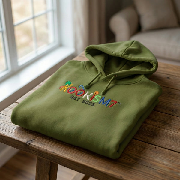 Olive Green Hoodie | EST. 2025 | Unisex Fleece Sweatshirt
